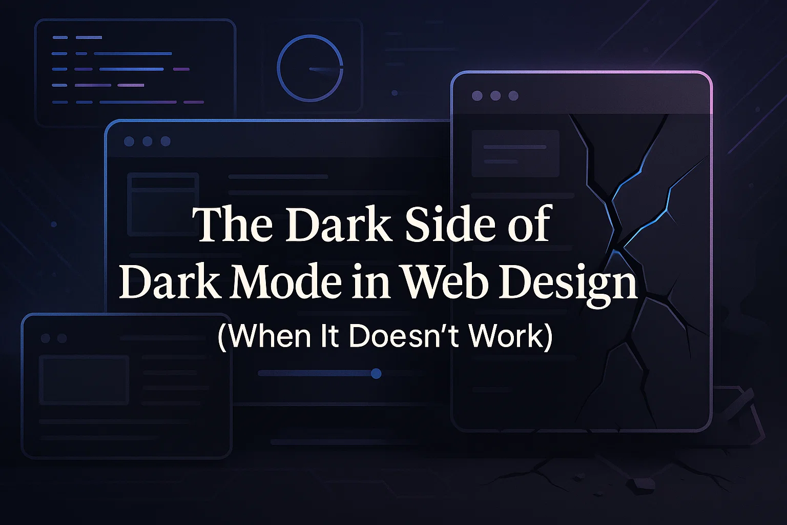 The Dark Side of Dark Mode in Web Design (When It Doesn’t Work)