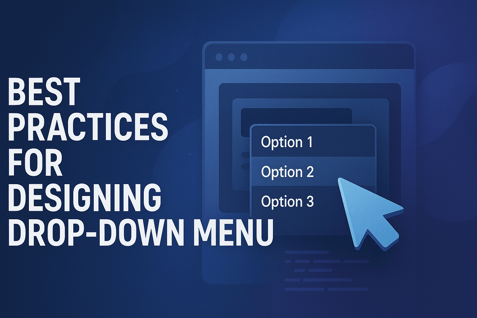 Best Practices for Designing Drop-Down Menu