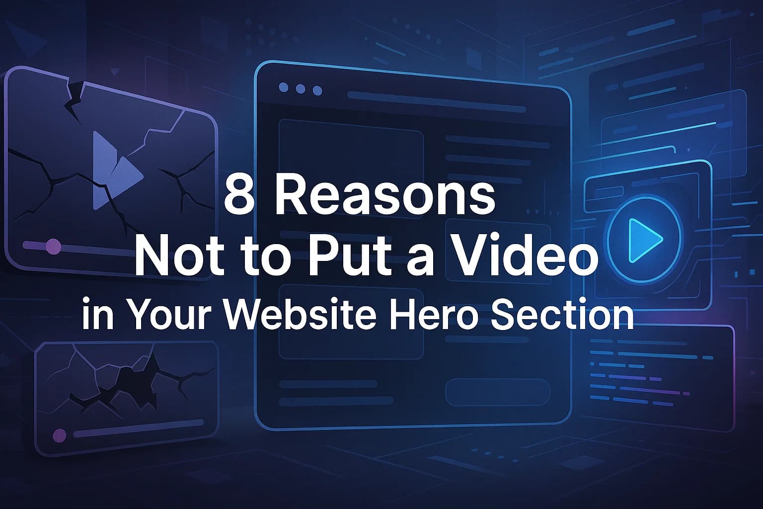 8 Reasons Not to Put a Video in Your Website Hero Section