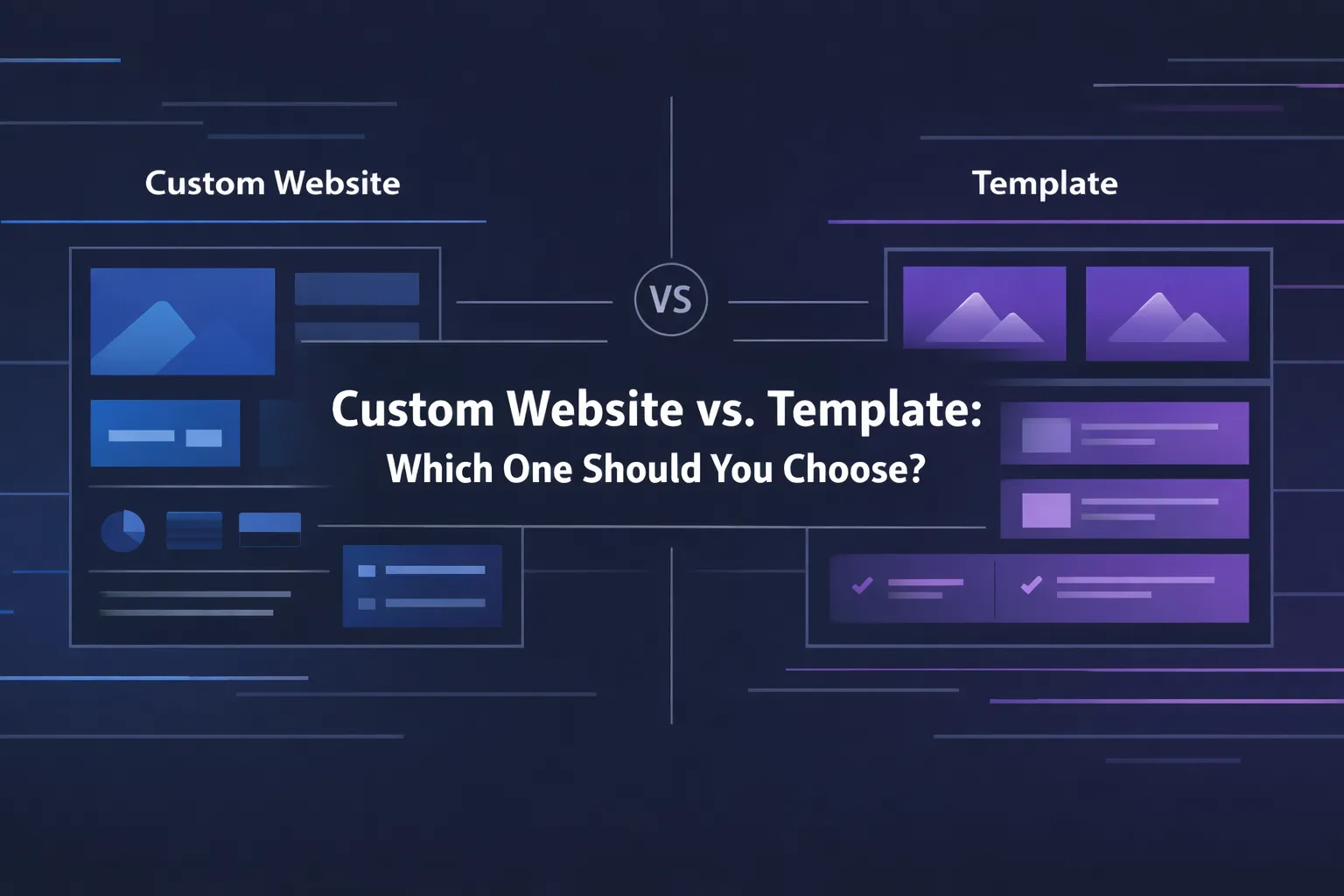 Custom Website vs. Template: Which One Should You Choose?