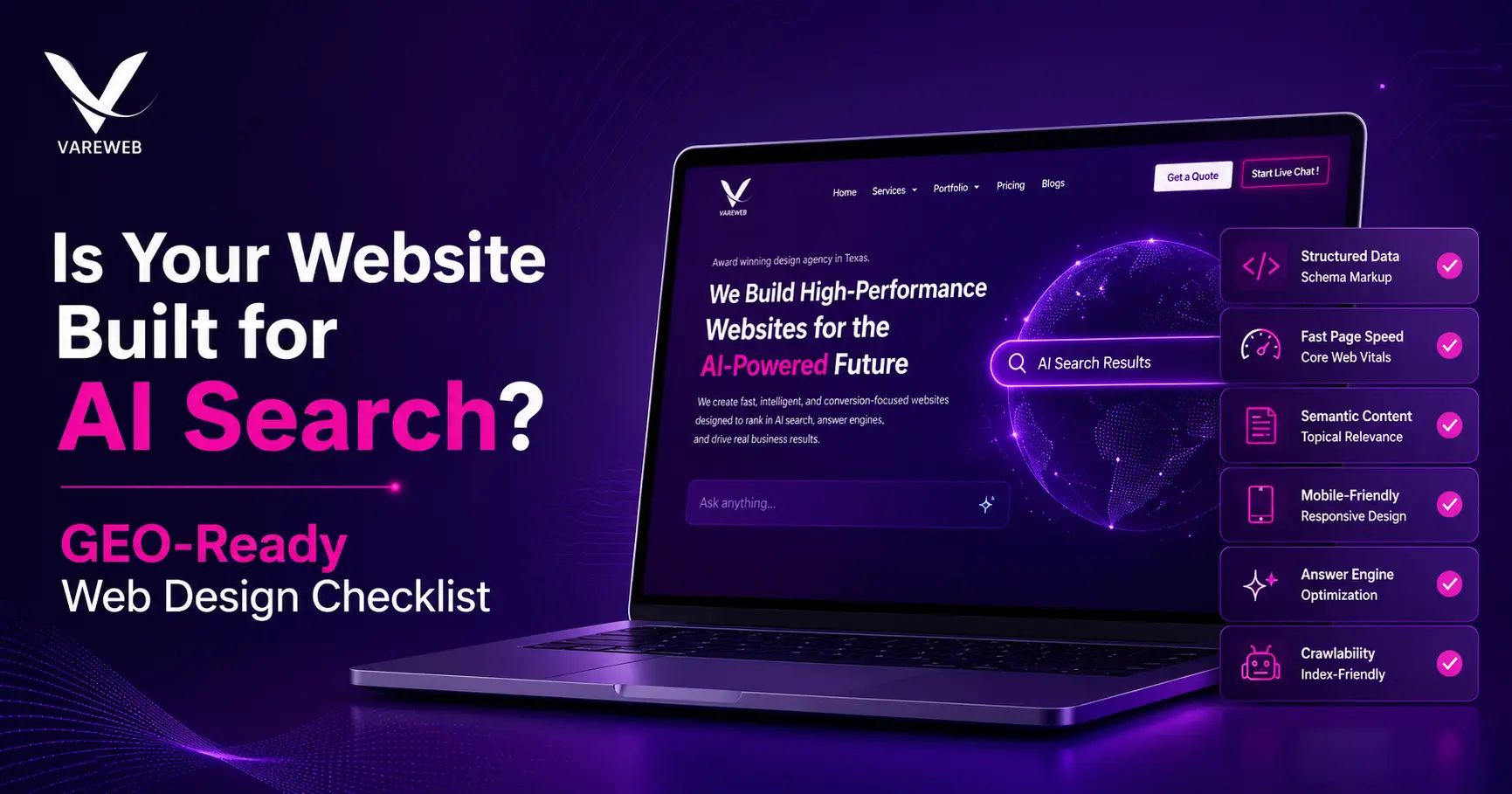 Is Your Website Built for AI Search? (GEO-Ready Web Design Checklist)
