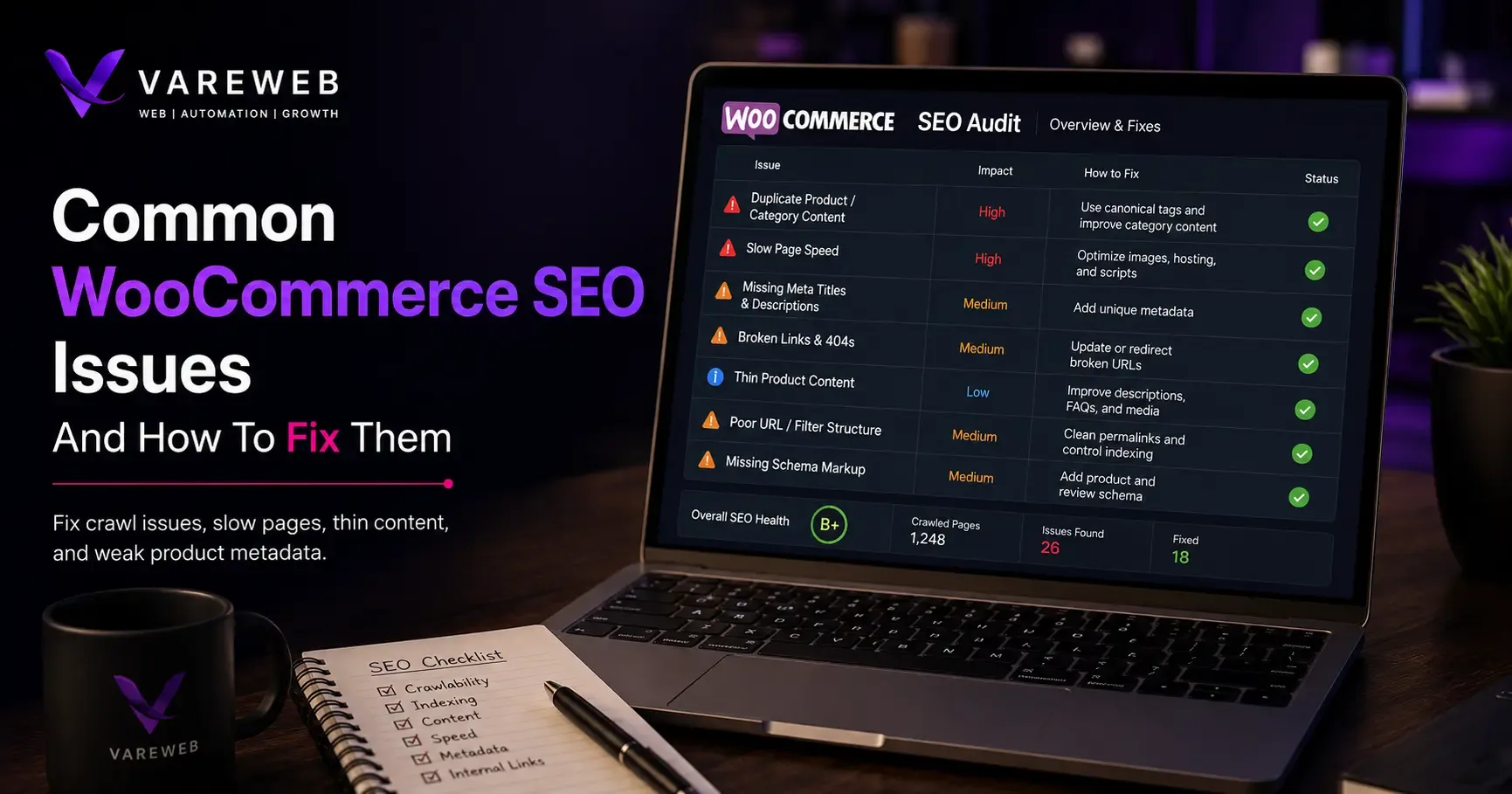 Common WooCommerce SEO Issues and How to Fix Them