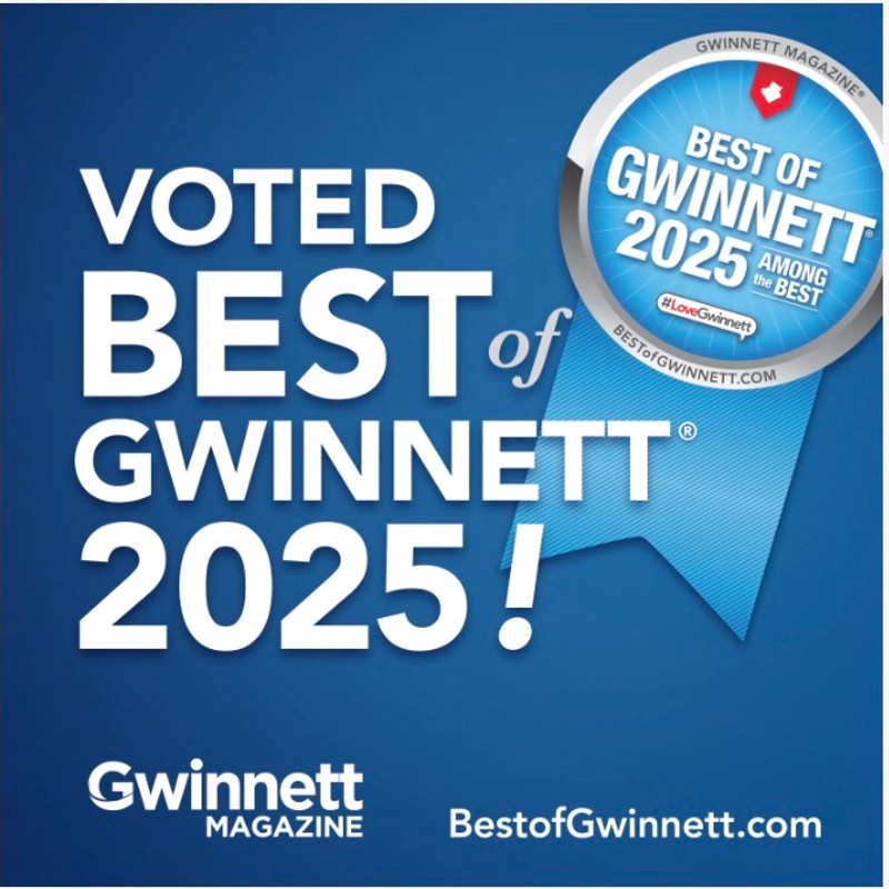 Voted Best of Gwinnett 2025 award graphic
