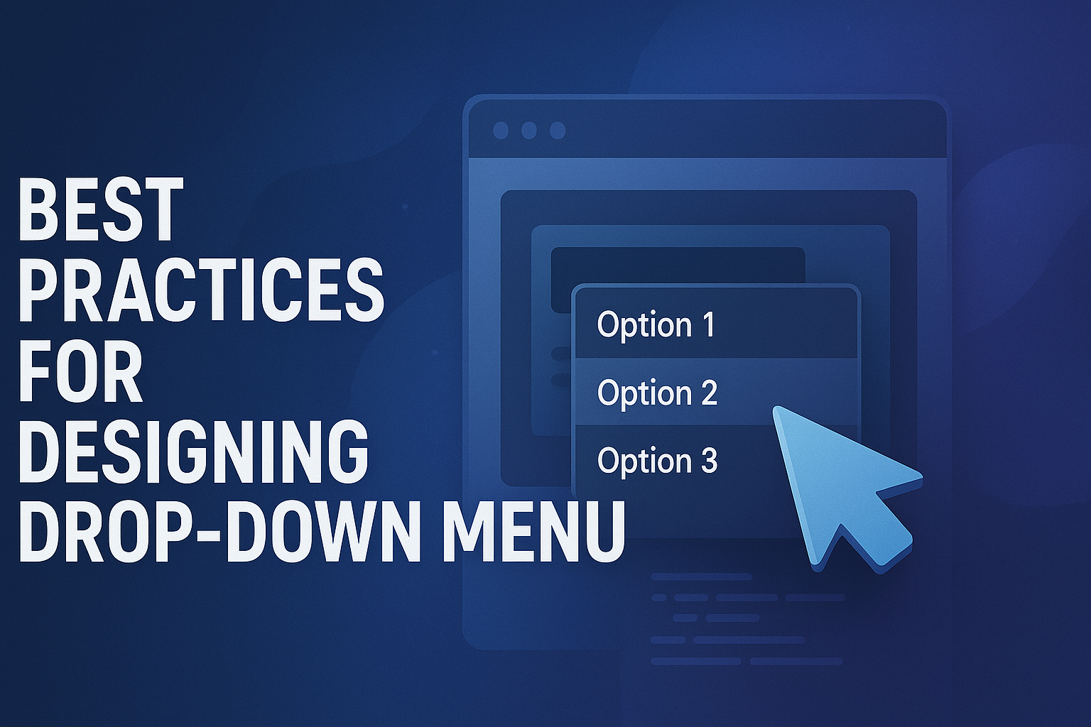Best Practices for Designing Drop-Down Menu