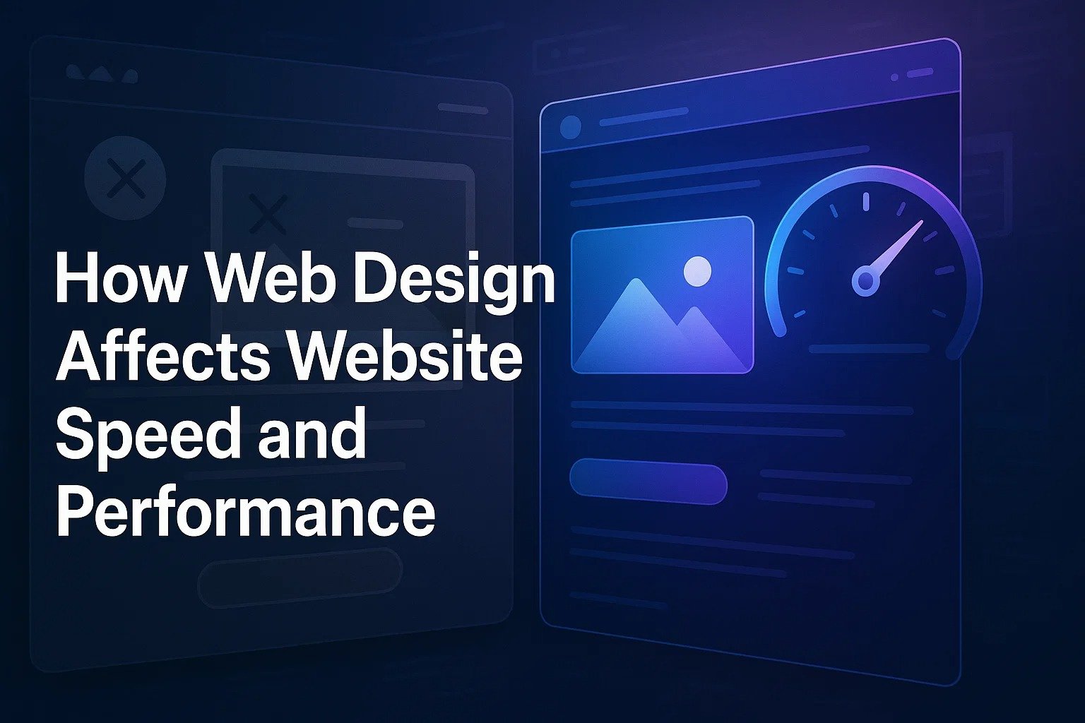 Web design directly impacts your website’s speed and performance.