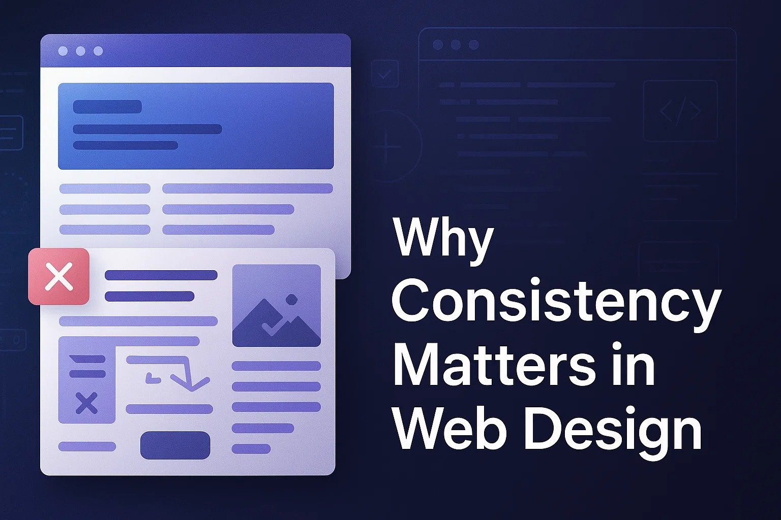 Consistency matters in web design for better user experience and trust.