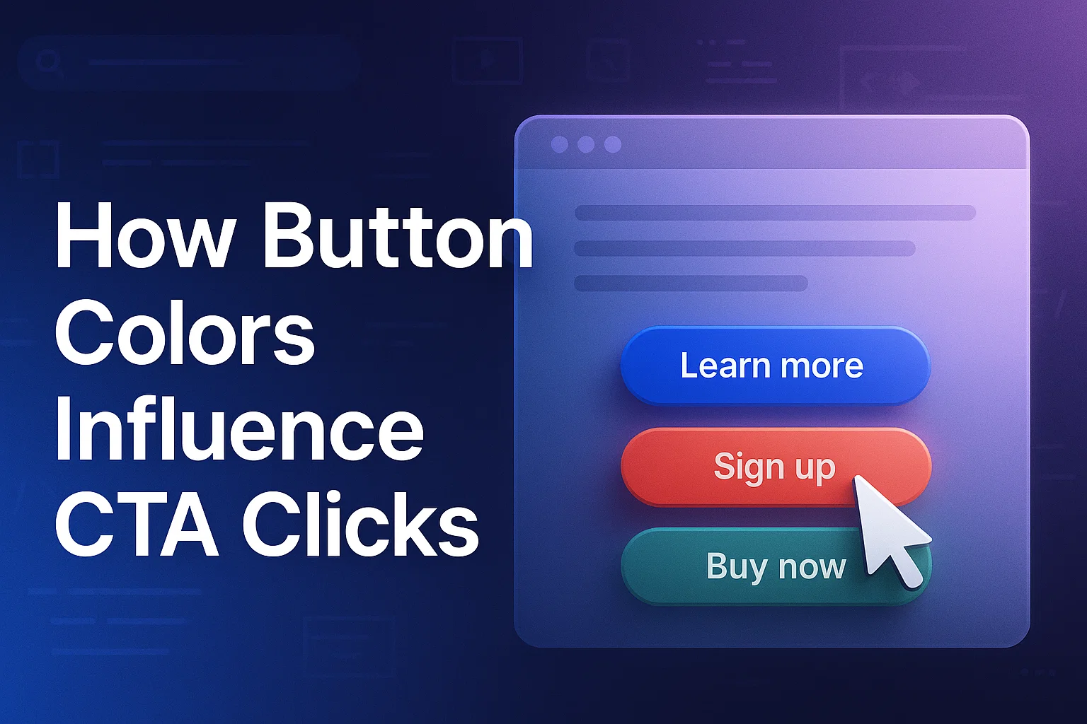 Design Strategy Shows Button Colors Influence CTA Clicks Best.
